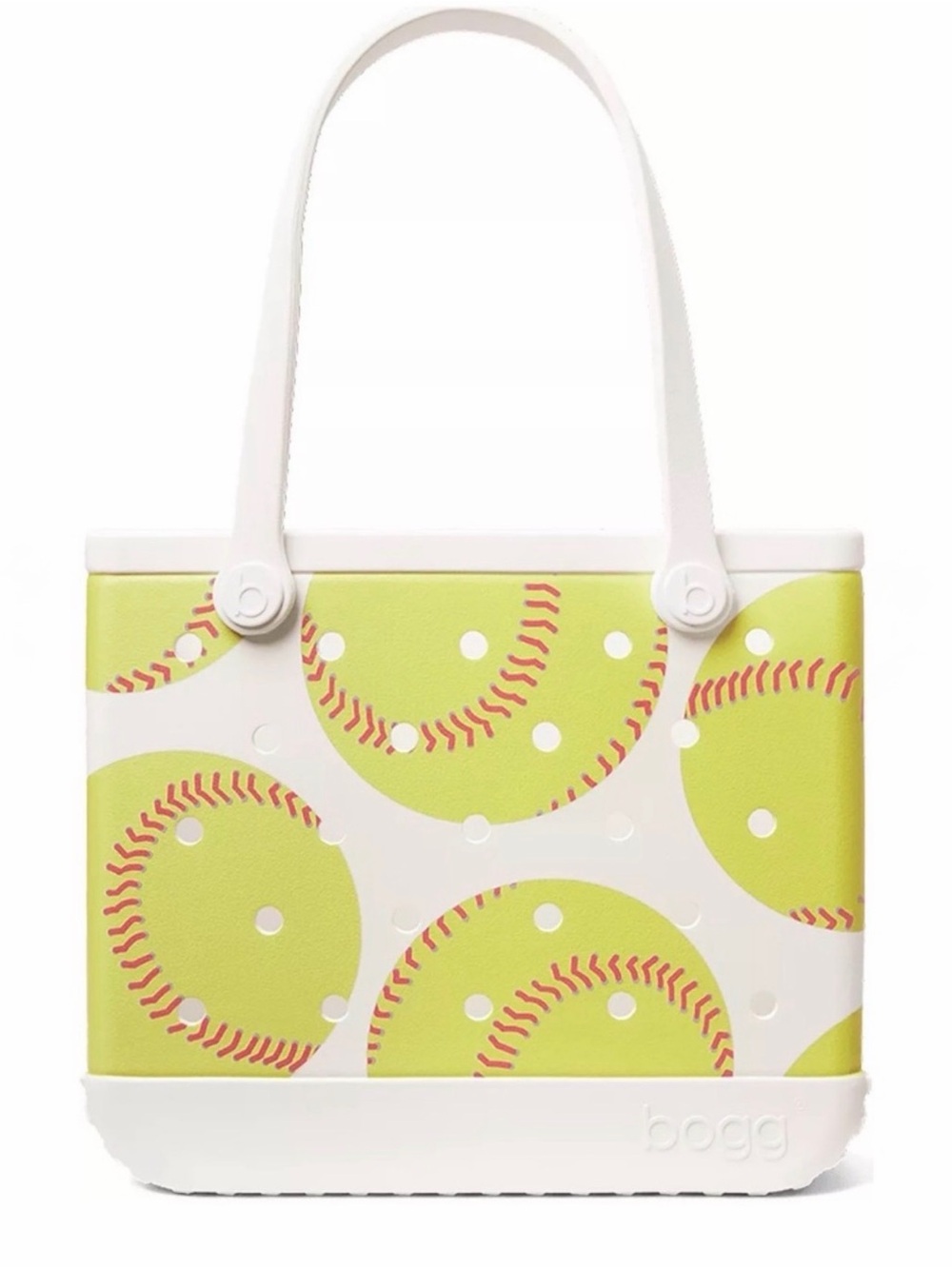 NWT Bogg Bag Bitty MVP Softball Tote Yellow White Washable Sports Bag